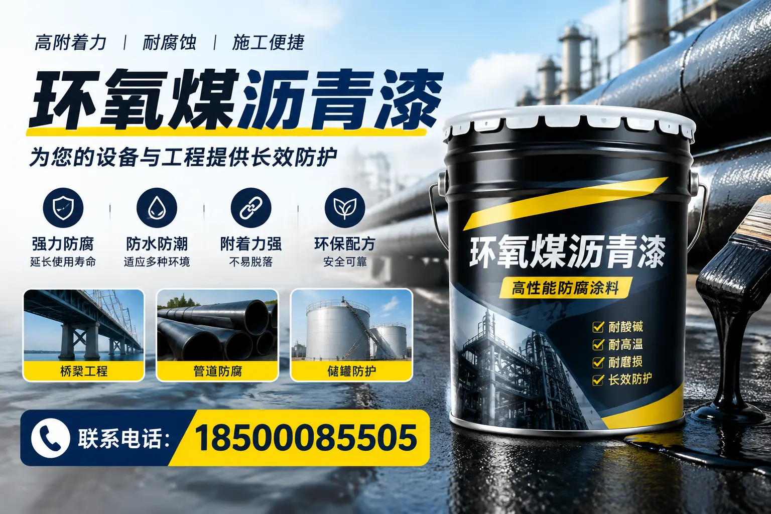 环氧煤沥青漆与其他涂料的对比分析,助力路桥企业决策