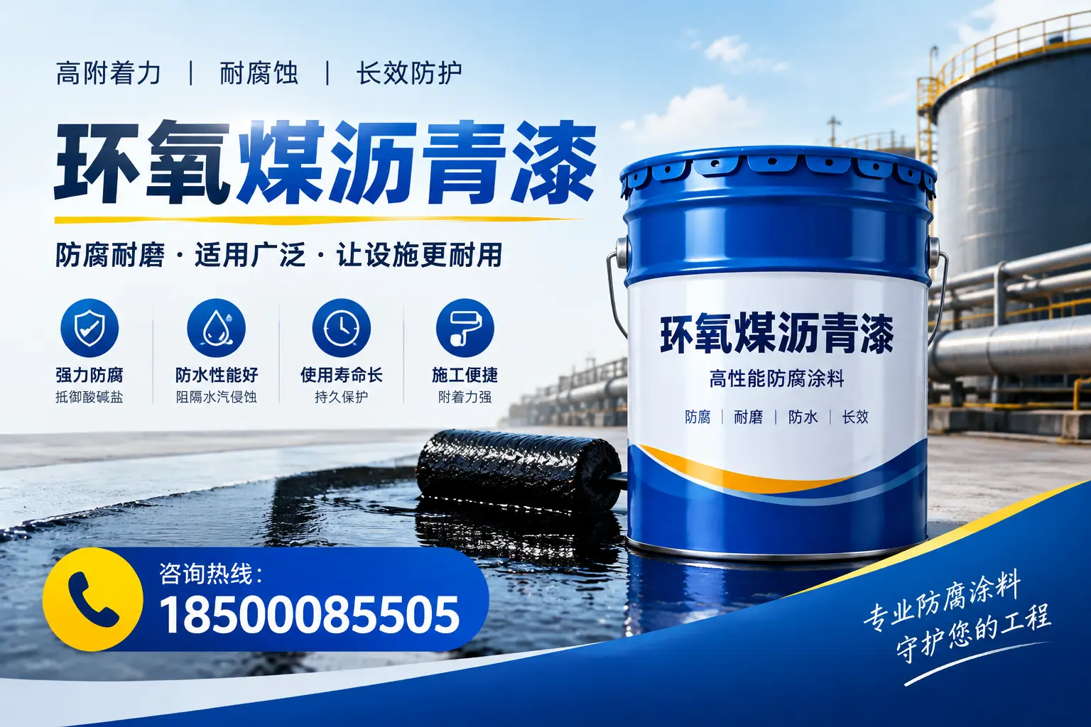 环氧煤沥青漆与其他涂料的对比分析,助力路桥企业决策